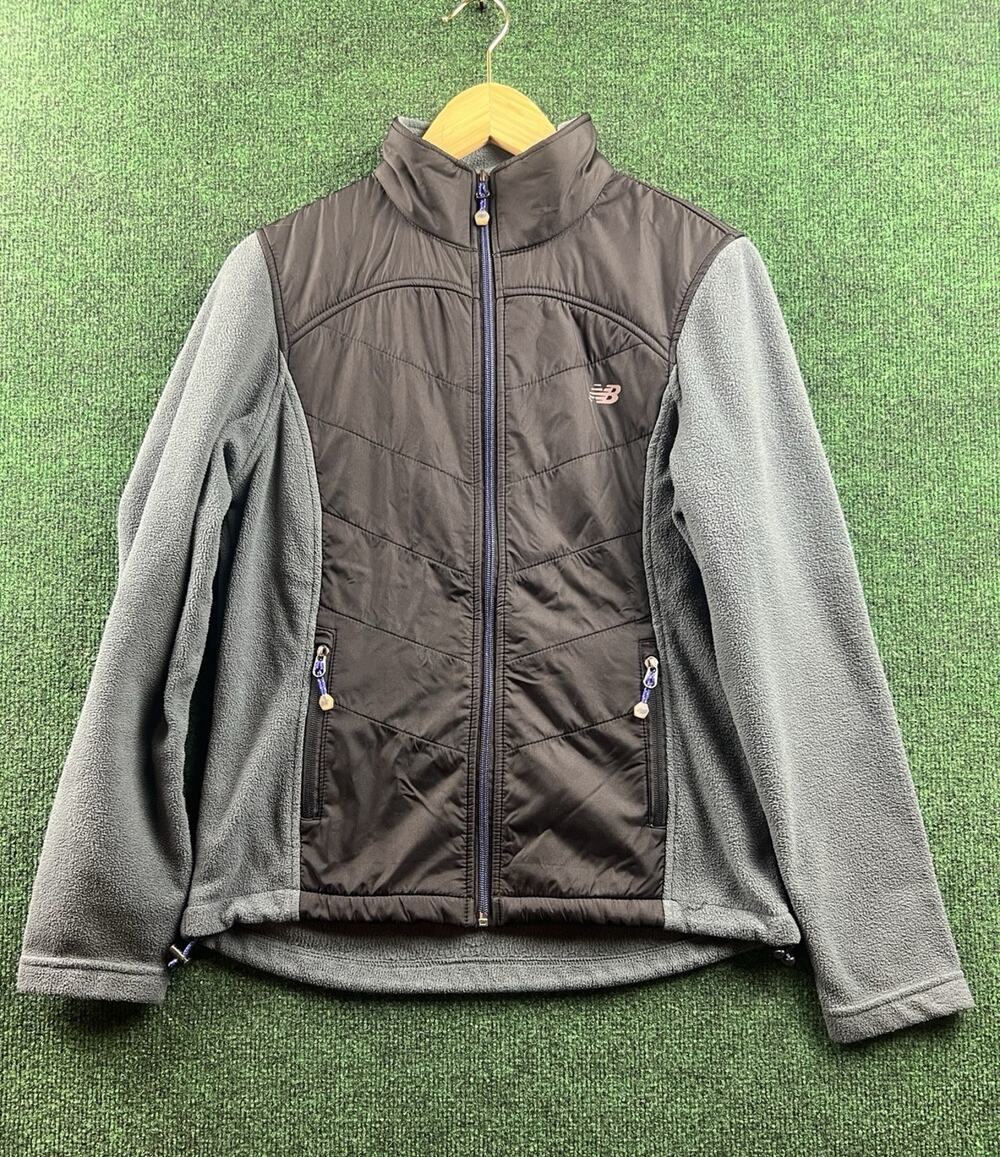 New Balance Women’s Gray/Black Full-Zip Jacket Small